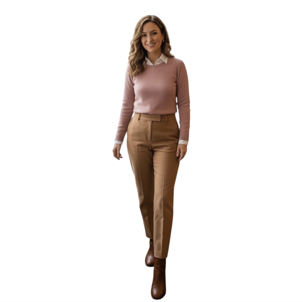 Women's Charter Club Cashmere Crew Neck Sweater XS Pink